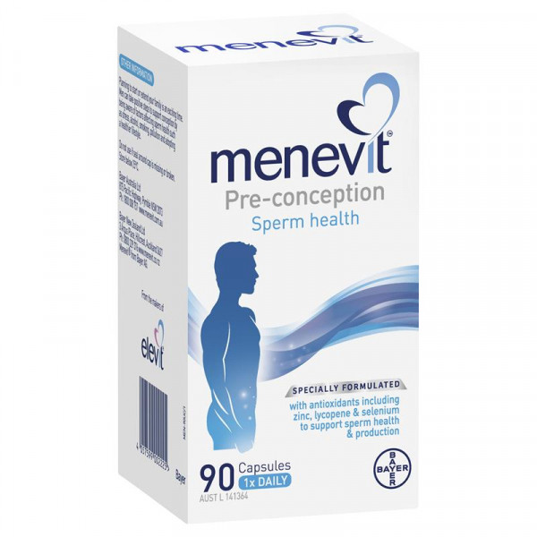 Menevit Bayer Tăng Chất Lượng Tinh Trùng _Úc (Lọ90V) To