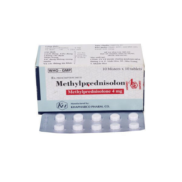 Methylpred 4Mg Vỉ _Khánh Hòa (H100V)