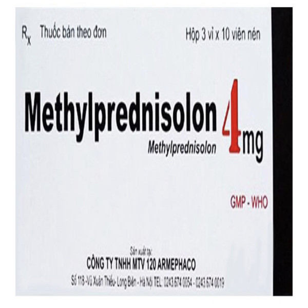 Methylprednisolon 4Mg _Z120 (H3 Vỉ X10V)