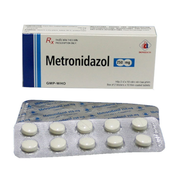 Metronidazol 250Mg _Đồng Tháp (Hộp2 Vỉ X 10V)