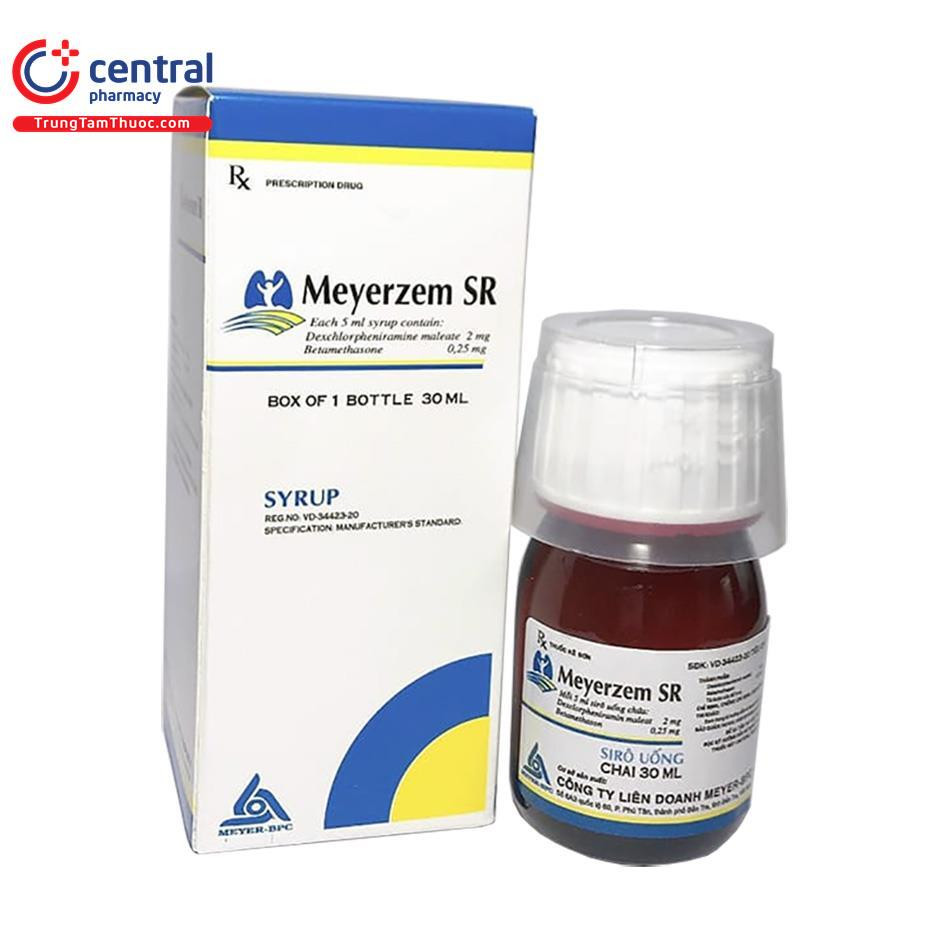 Meyerzem Sr (Beta +Dexclorpheniramin) Siro _Meyrer (Lọ/60Ml) To