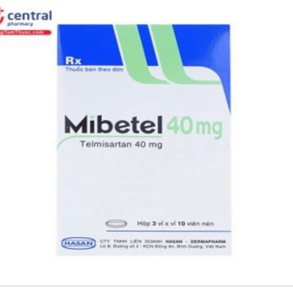 Mibetel 40 Mg _Hasan (H3 Vỉ X 10 Viên)