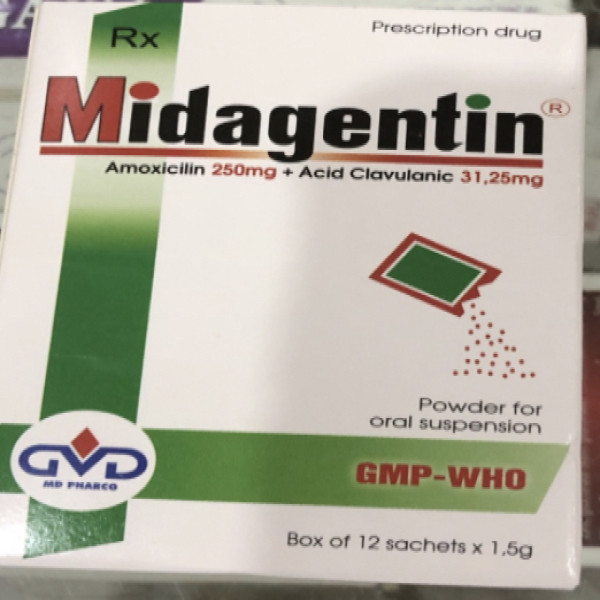 Midagentin 250Mg _Minh Dân (H12 Gói)
