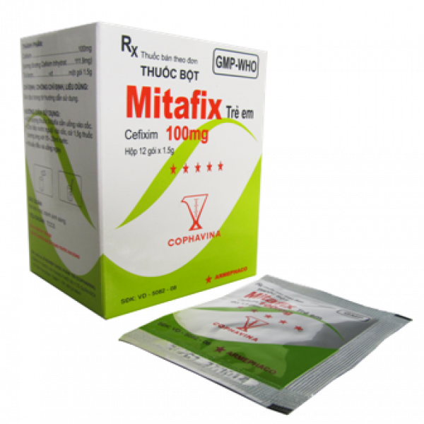 Mitafix Cefixim 100Mg Gói (H12G1.5Gr) Cty 120