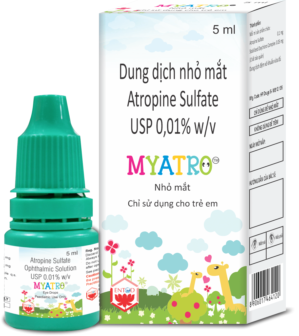 Nhỏ mắt Myatro 0.01% (L/5ml)