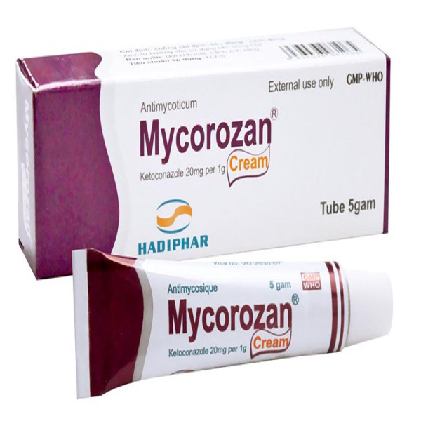 Mycorozan (Ketoconazol) Cream _Hà Tĩnh (cọc 10Tuýp5G)