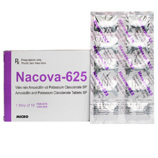 Nacova-625 (Aug 625Mg) Micro _Ấn (H1Vỉ X 10V)