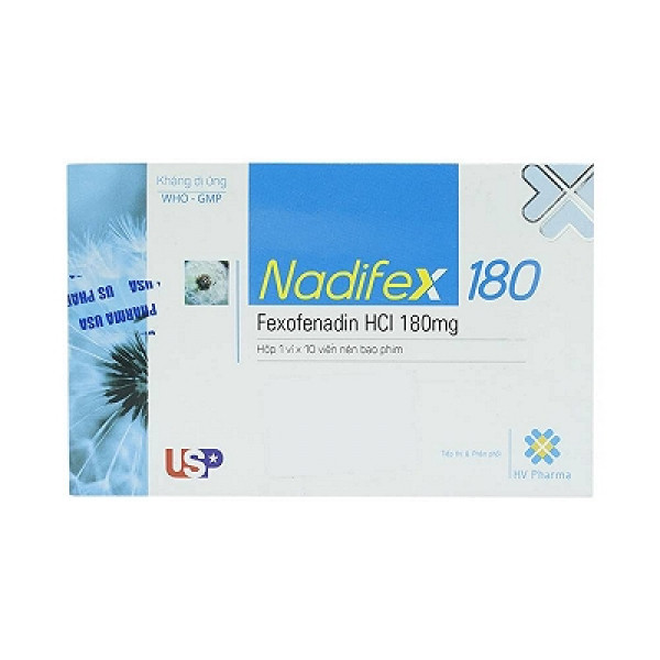 Nadifex 180 (Fexofenadin 180Mg) _Usp (H10V) Xanh
