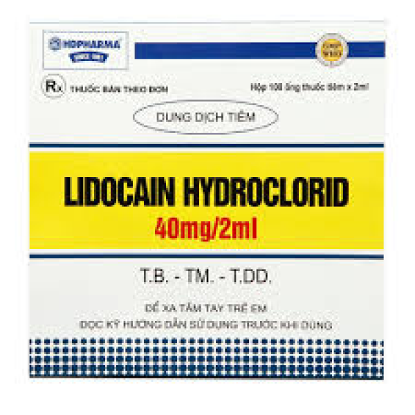 Lidocain 40Mg/2Ml Tiêm _Hải Dương (H/100 Ống)
