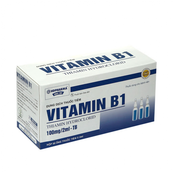 Vitamin B1 Tiêm 100Mg/2Ml _Hải Dương (Hộp/50 Ống/2Ml)
