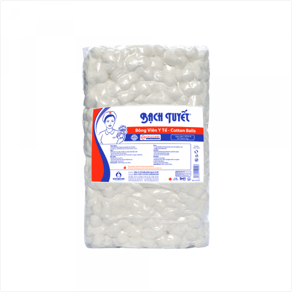 Bông Viên Y Tế Bạch Tuyết 20Mm (B/500Gr)