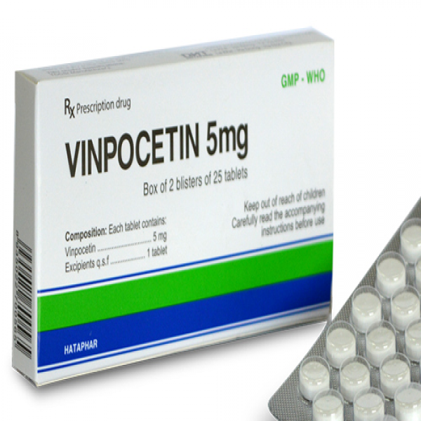 Viên nén Vinpocetin 5mg Hataphar (H/50V)