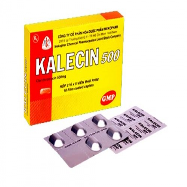 Kalecin 500Mg (Clarithromycin 500) _Mekophar (H/2 Vỉ X 5V)
