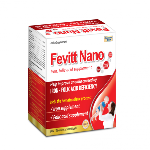 Bổ Máu Fevitt Nano Sắt _Hd Pharma (H/100V)