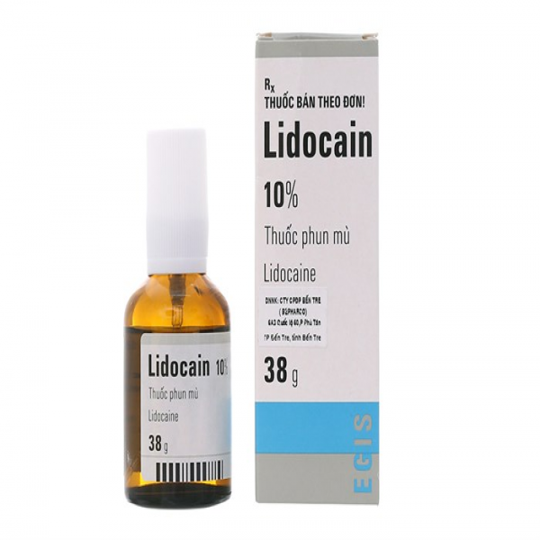 Lidocain Spray Xịt _ Egis Hungary(C/38Gr)