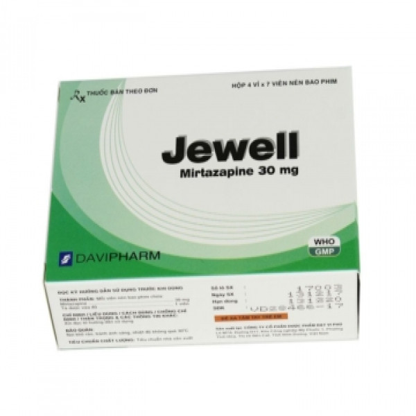Jewell Mirtazapin 30Mg Davipharm (H/28V)