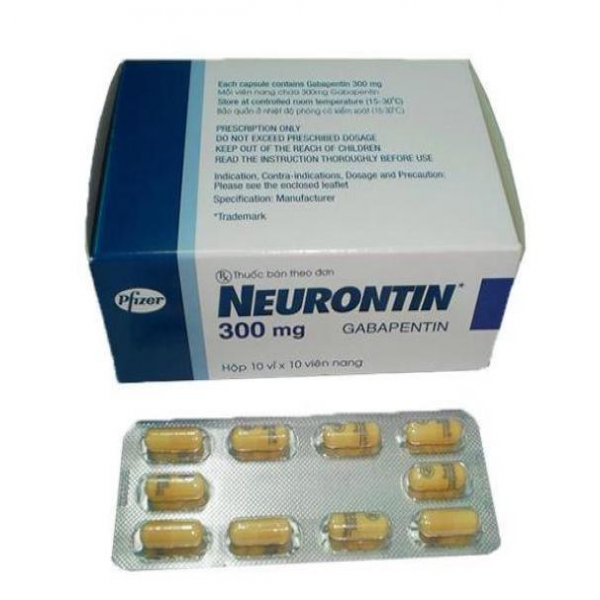 Neurontin Gabapentin 300Mg - Pfizer (H/100V)
