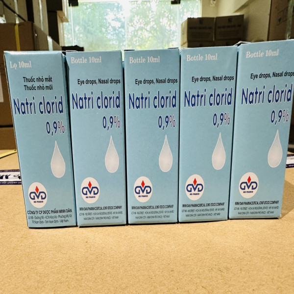 Natri Clorid 0,9 % Nhỏ Mắt _Minh Dân (Cọc10L10Ml)