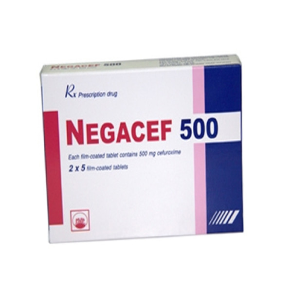 Negacef 500Mg (Cefuroxim ) _Pyme Phú Yên (Hộp2 Vỉ X 5V)