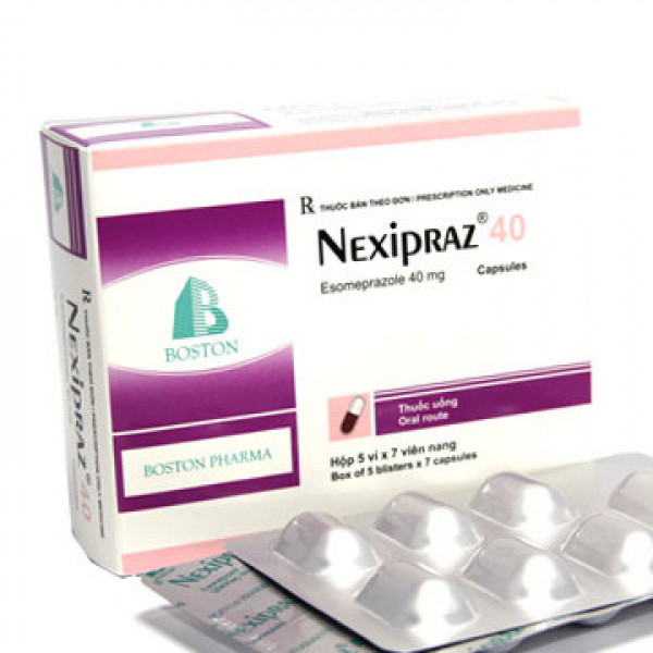 Nexipraz 40Mg (Esomeprazol 40) _Boston (H5 Vỉ X 7 Viên)