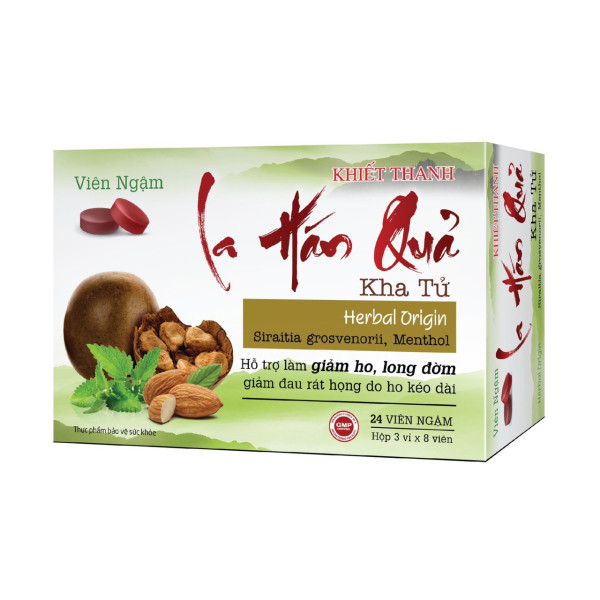 Ngậm La Hán Quả Kha Tử _Akophar, Trắng (H24V)