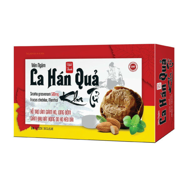 Ngậm La Hán Quả Kha Tử _Đỏ, Akophap (H3 Vỉ X 8V)