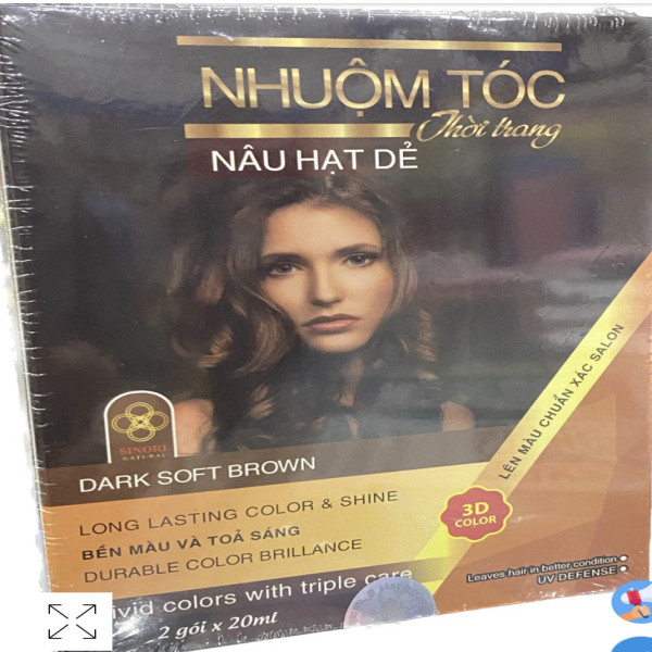 Nhuộm Tóc Nâu Hạt Dẻ (Hộp2 Gói X 20Ml)