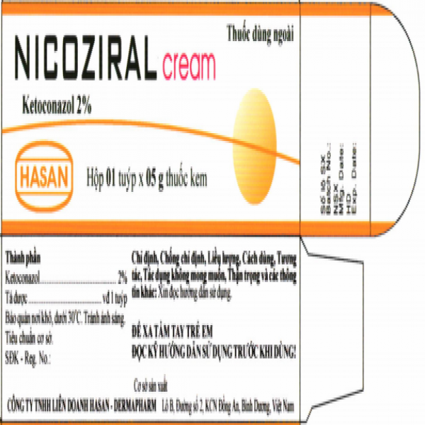 Nicoziral Cream Ketoconazole 2% Hasan (T5G)
