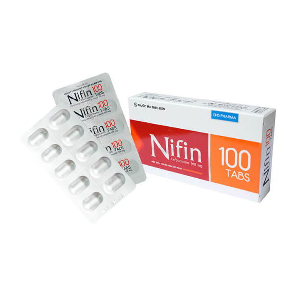 Nifin 100Mg (Cefpodoxim ) Viên _Hậu Giang (Hộp2 Vỉ X 10V)