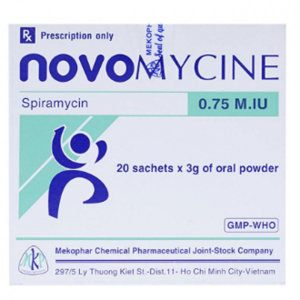 Novomycine 0.75M.iu Mkp (H20G3Gr)