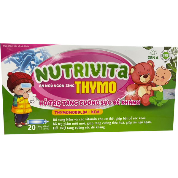 Nutrivita Thymo Tăng Sức Đề Kháng _ Zn (H20 Ống)