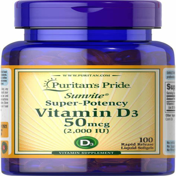 Vitamin D3 50Mcg Puritans Nl (L/100V)
