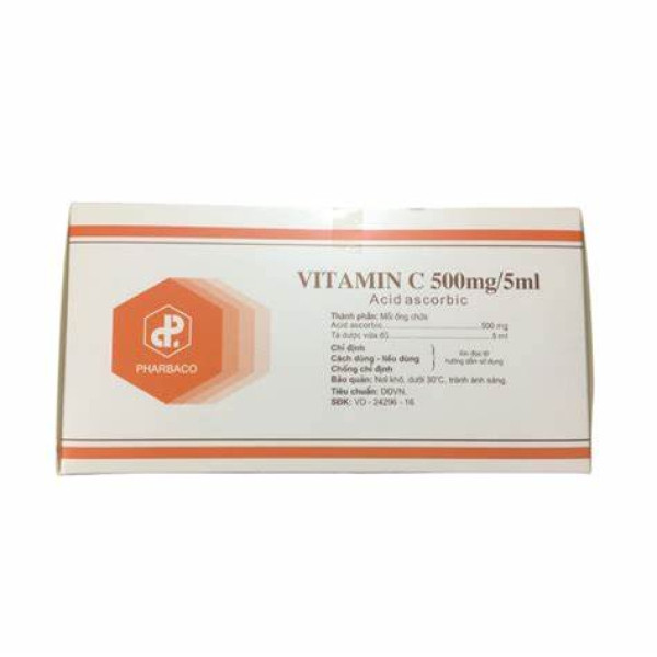 Vitamin C 500Mg/5Ml Tiêm _Tw 1 (Hộp/100 Ống)