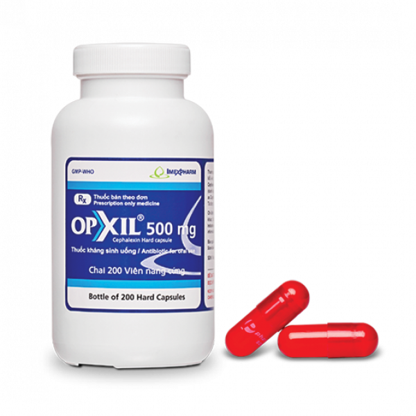 Opxil 500Mg (Cephalexin) _Imexpharm (Lọ200V)