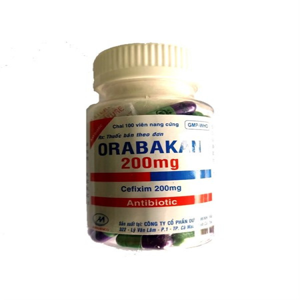 Orabakan 200Mg (Cefixim 200 ) _Minh Hải (L100V)