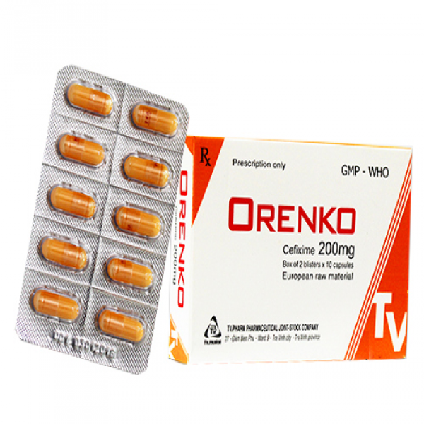 Orenko Cefixim 200Mg Tvpharma (H20V)(Vỉ Thường)