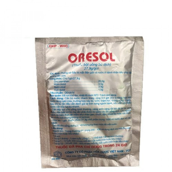Oresol Lít Hóa Dược (G2.79Gr)