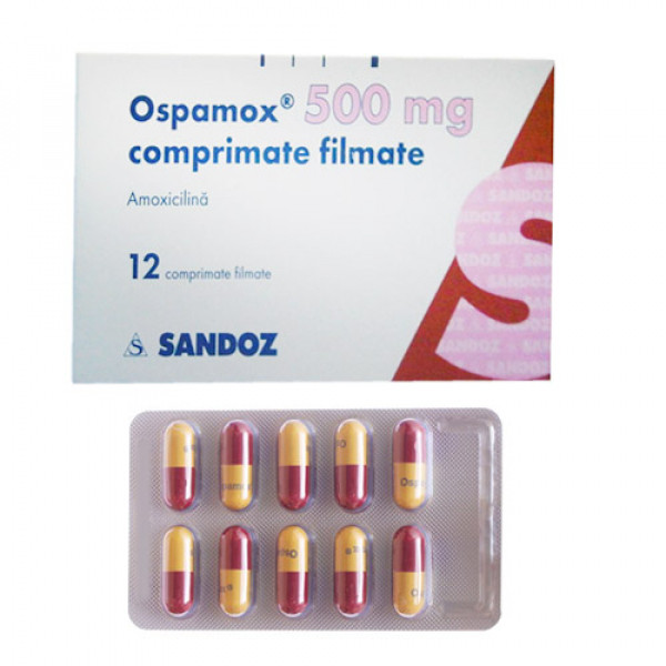 Ospamox 500Mg (Amoxicilin) - Sandoz Áo (Cọc10 Vỉ X 10V)