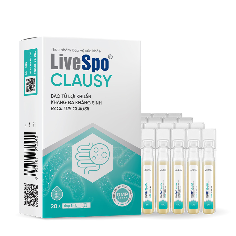 LiveSpo Clausy Men Tiêu Hoá (H10 Ống X 5Ml)