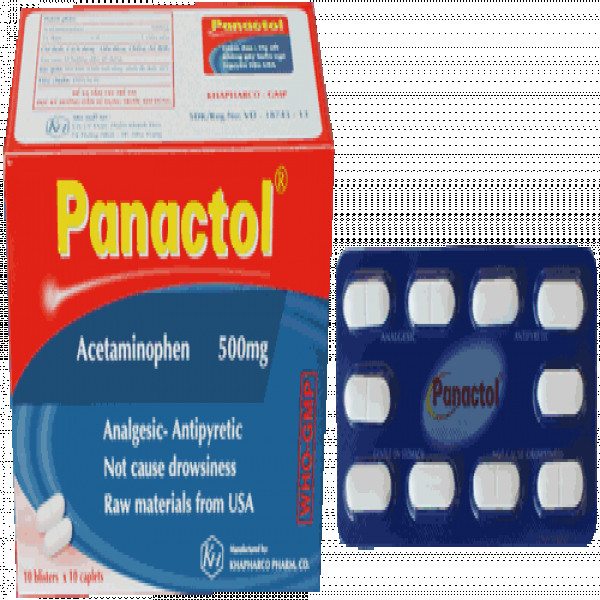 Panactol 500Mg (Paraceramol) Xanh _Khánh Hòa (H100V)