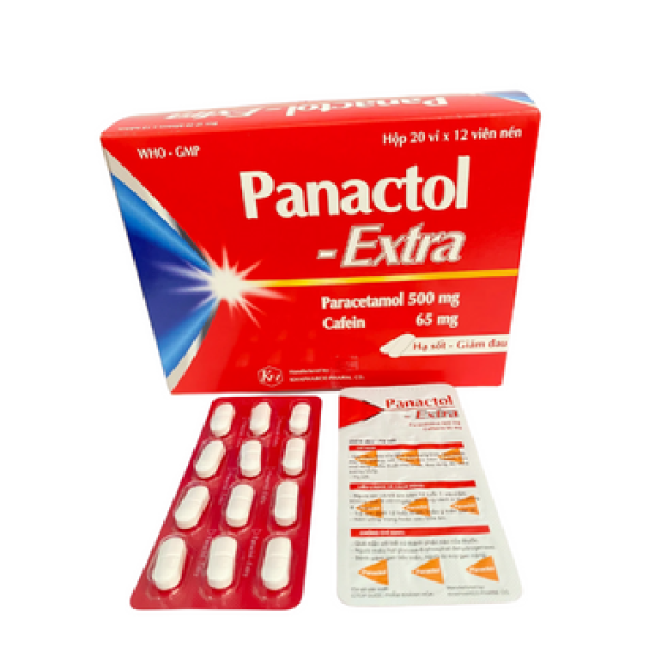 Panactol Extra Đỏ _Khánh Hòa (H20 Vỉ X 12V) To