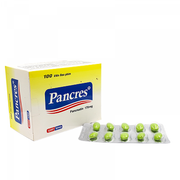 Pancres Pancreatin 170Mg Nic Pharma (H100V)