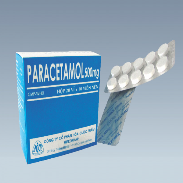 Paracetamol 500Mg Mekophar (H200V) (Viên Tròn)