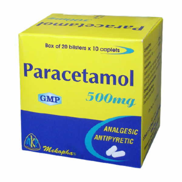 Paracetamol 500Mg Viên Dài Mekophar (H200V)