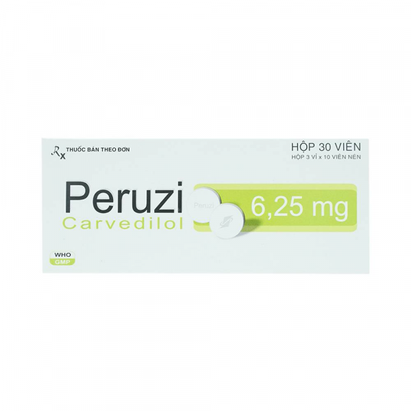 Peruzi Carvedilol 6.25Mg Davipharm (H30V)