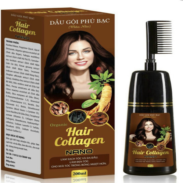 dầu gội Phủ Bạc Nâu Hair Colagen Nano (C200Ml)