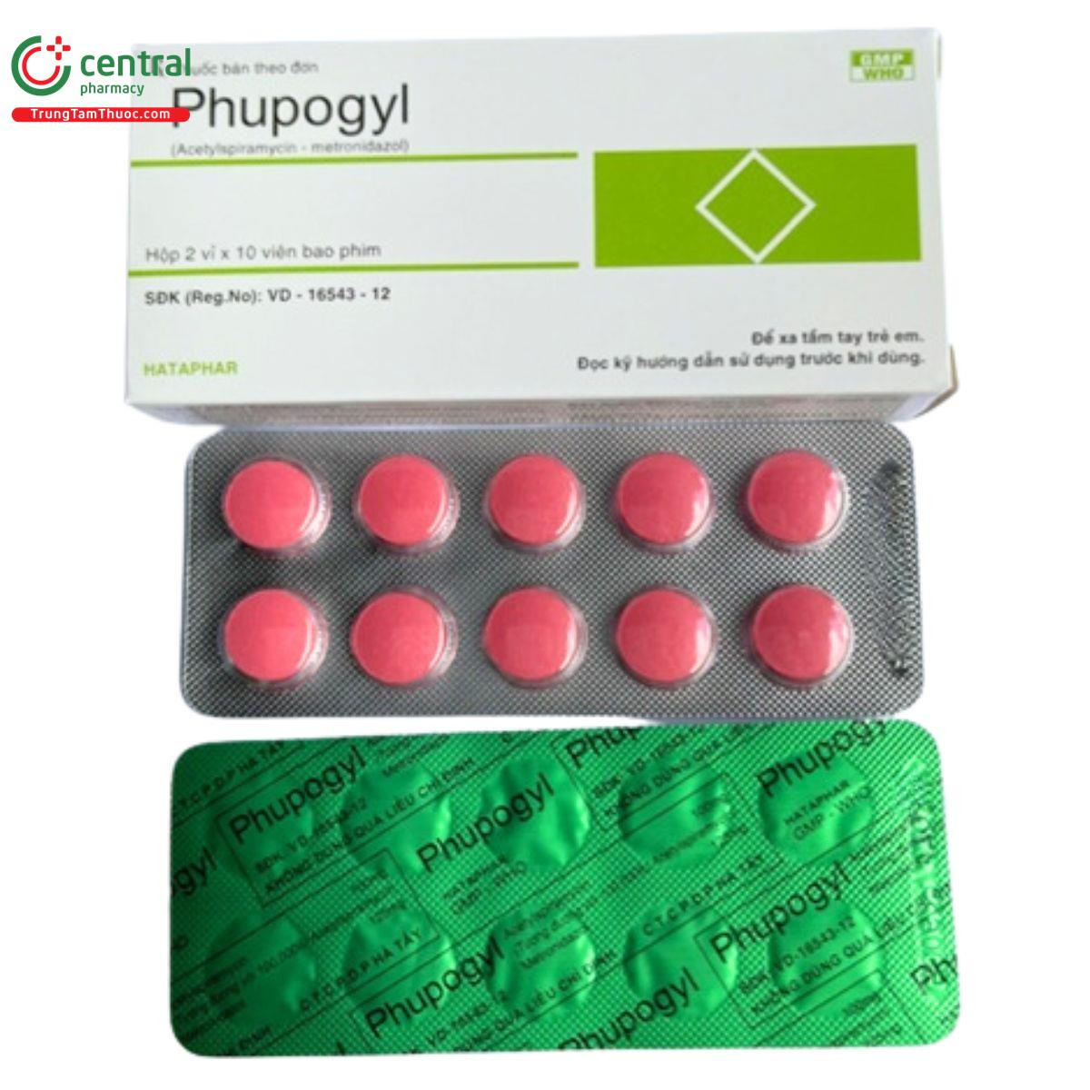 phupogyl hộp 2 vỉ 10 viên