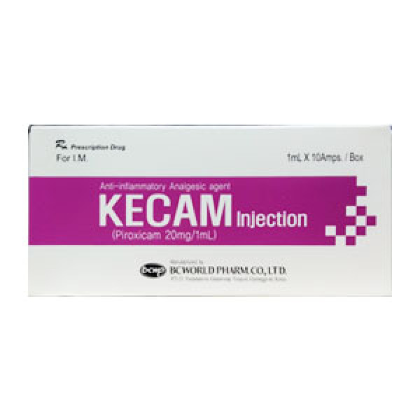Kecam (Piroxicam 20Mg/1Ml) Tiêm _Hàn Quốc (H/10 Ống/1Ml)