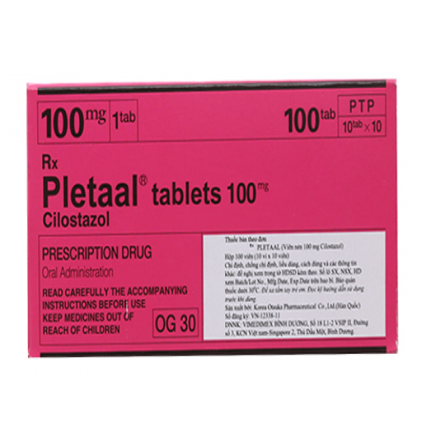 Pletaal 100 Cilostazol 100Mg Otsuka (H100V)