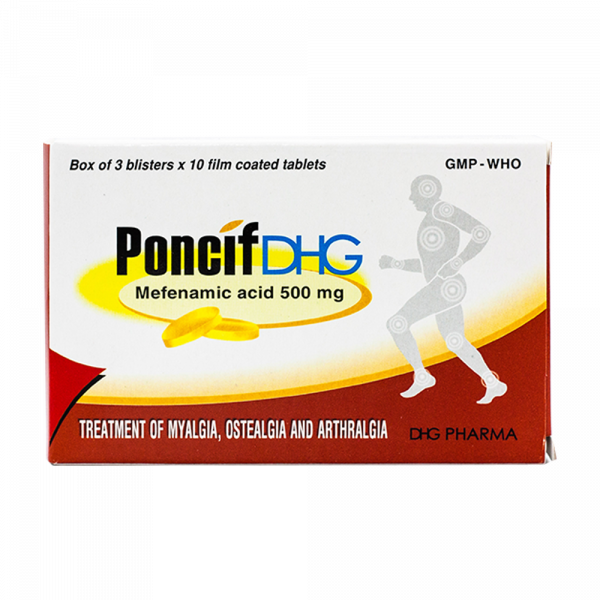 Poncif (Acid Mefenamic 500Mg) _Hậu Giang (H30V)